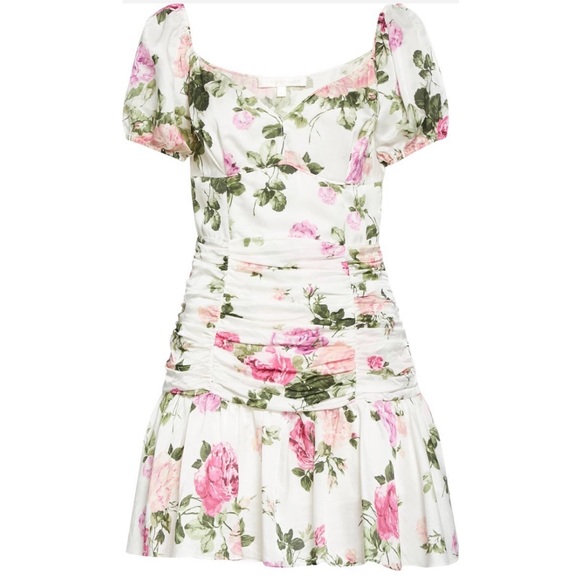 LoveShackFancy Ballet Blush Ambrette Floral Minidress - Picture 5 of 15